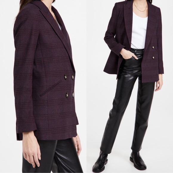 Veronica Beard Purple Plaid Blazer - Picture 10 of 10